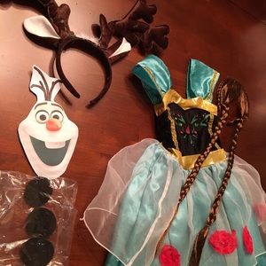 Disney Frozen baby Anna dress and Adult Sven/Olaf